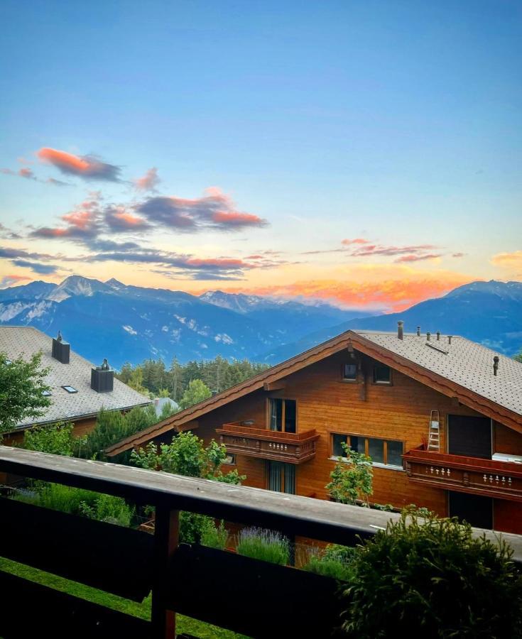 Window On Crans Montana, Appartement Avec Vue Sur Les Alpes Exterior photo