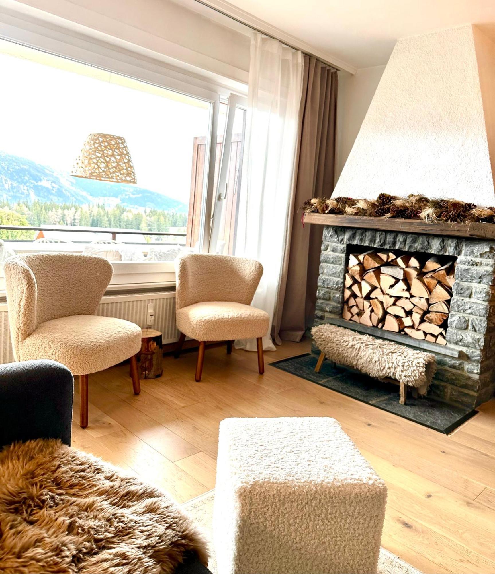 Window On Crans Montana, Appartement Avec Vue Sur Les Alpes Exterior photo